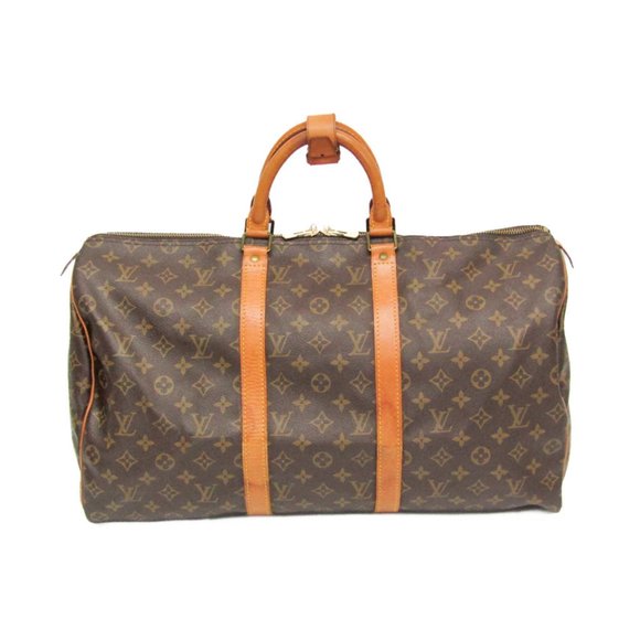 LOUIS VUITTON Brown Monogram Keepall 50 Boston Bag - Picture 1 of 15